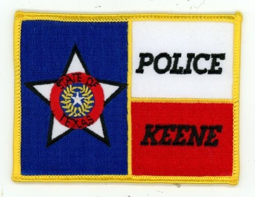 TEXAS TX KEENE POLICE NICE SHOULDER PATCH SHERIFF
