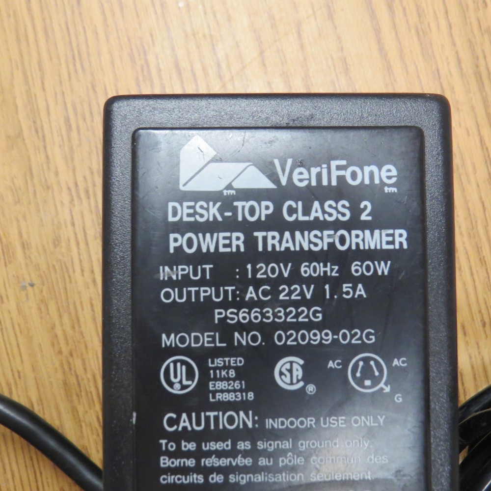 Verifone 02099-02G AC Adaptor