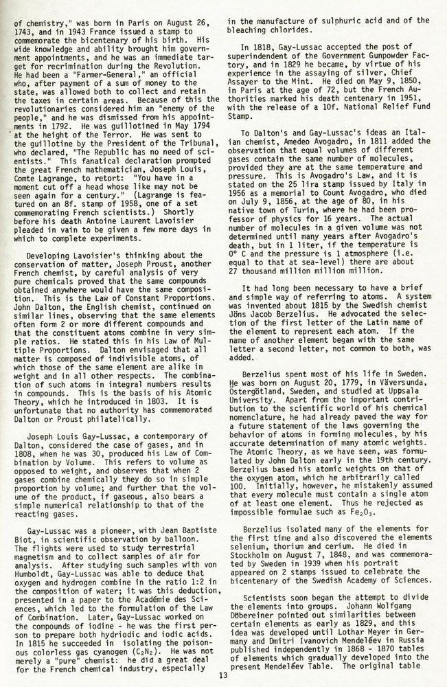 Science Stamps by R.W. Truman ATA Handbook No.87