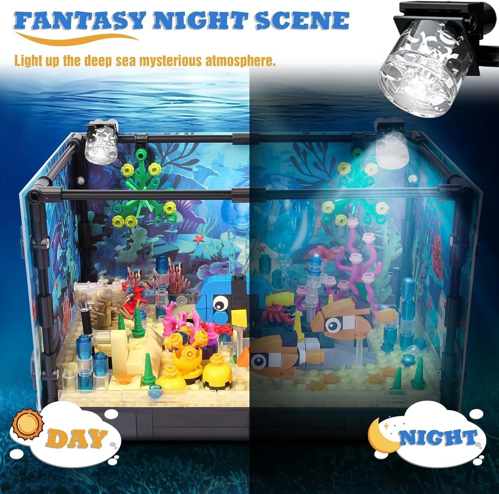 Creative Lighting Aquarium Building Blocks, 725pcs