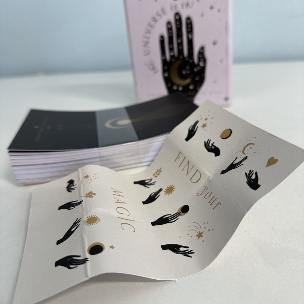 Affirmation Card Set (Missing Wood Block Stand (READ/ issues) 60 Count Notecards