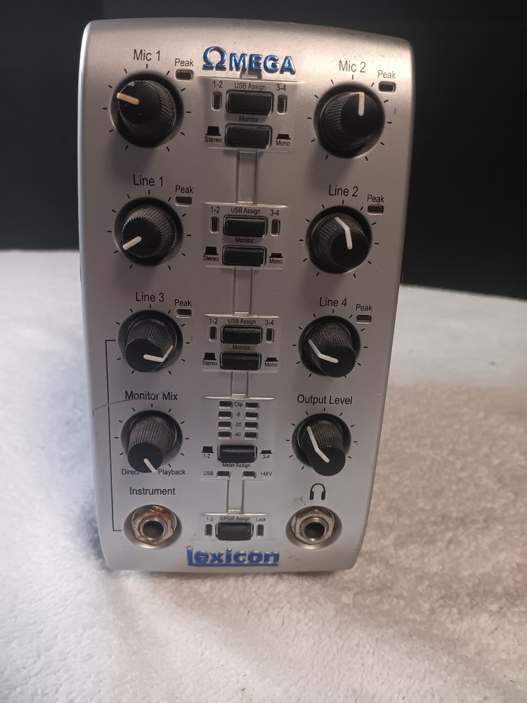 Lexicon Omega Desktop Recording Studio No Power Adapter