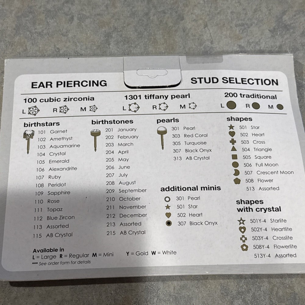 Studex Sterilized Ear Piercing Stud 4mm Ball * Regular * 11 Pairs (R200W)