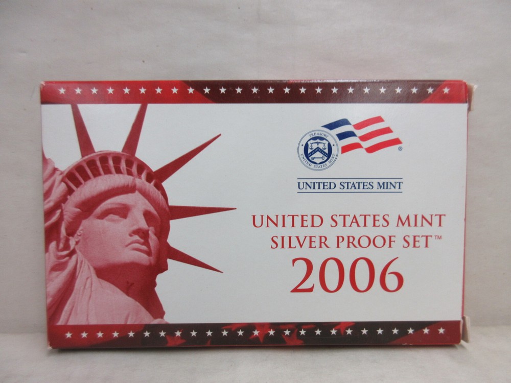 EMPTY PACKAGING Box Lenses & COA for 2006 United States Mint Silver Proof Set
