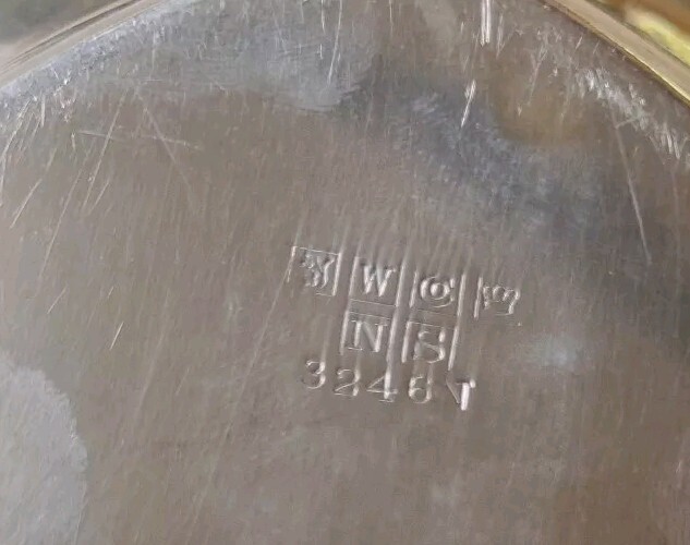 Vintage Wallingford Silver Plated Dish Saucer 3246N 11" x 7.5"