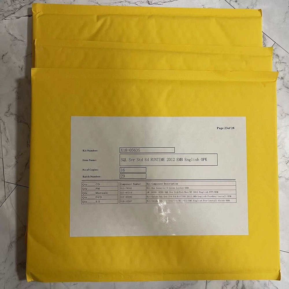 SQL Microsoft Server 2012 STANDARD License Key + 25 ACCESS CALs Retail PACK