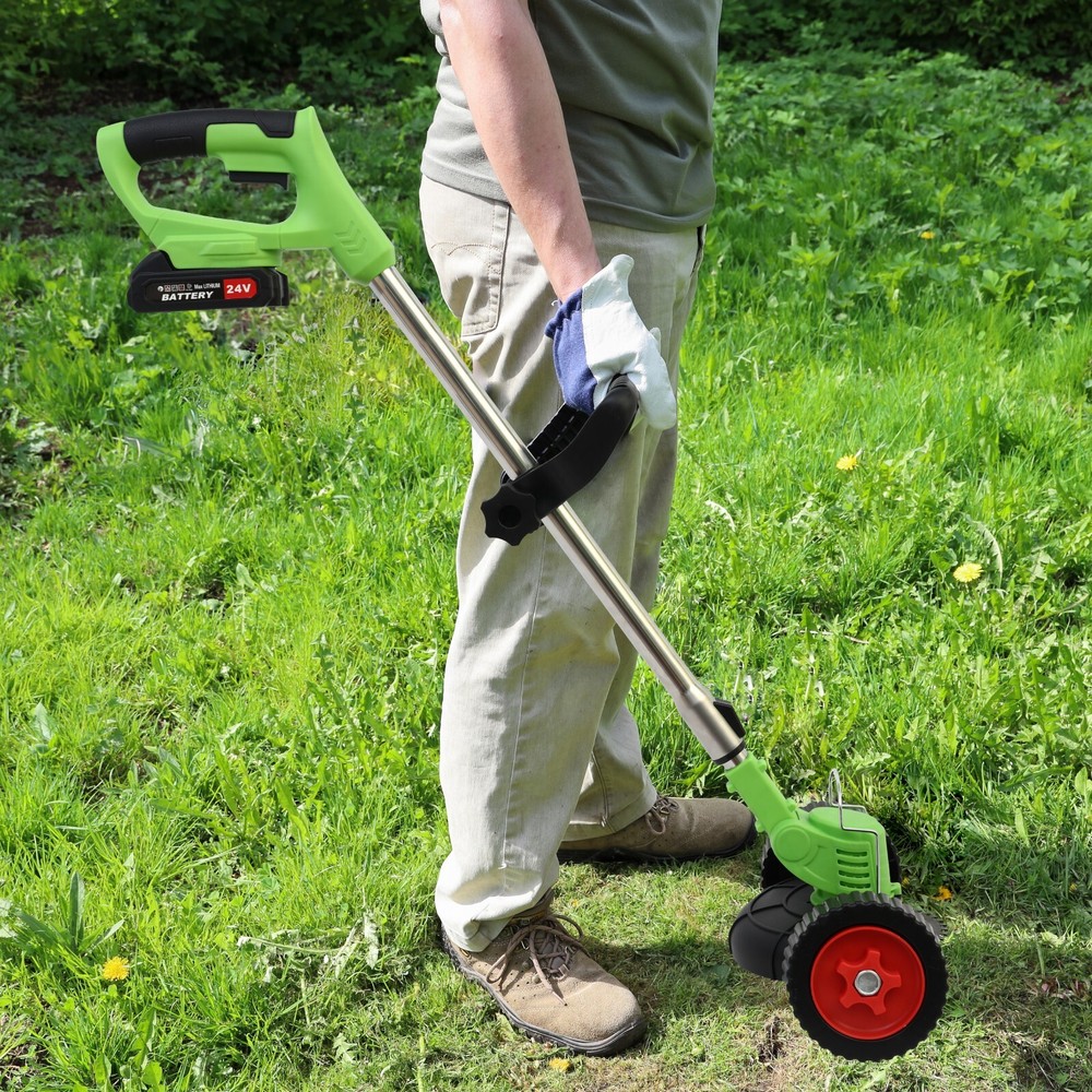 Electric Cordless Grass Trimmer Rechargeable Grass String Trimmer Weed Cutter US