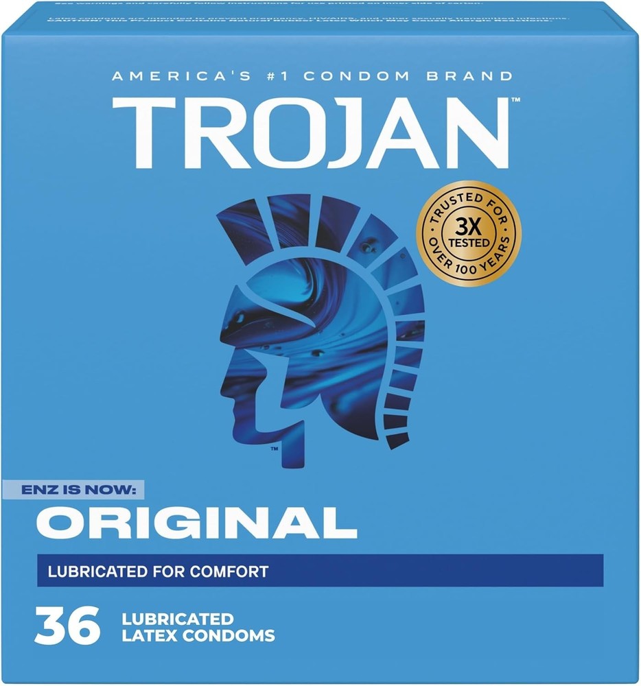 Trojan ENZ Classic Latex Condoms, 36 Count Value Pack - Explore with Confidence