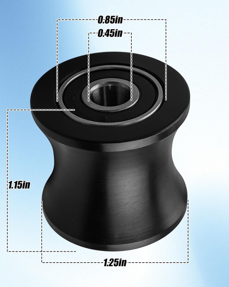 4 PCS Gym Replacement Wheel Rollers Fits Total Trainer Pilates Pro Models