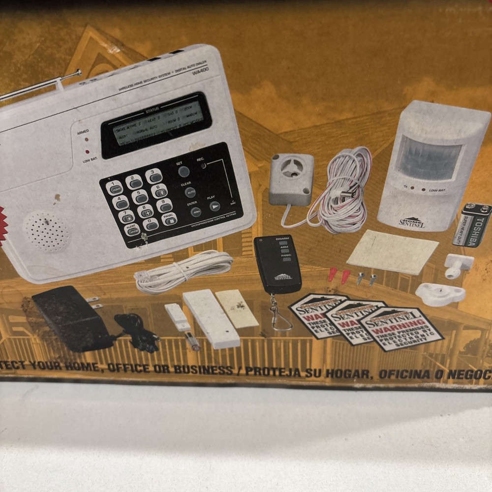 Home Sentinel Multiple Entry Wireless Home Security System Burglar Alarm Kit New