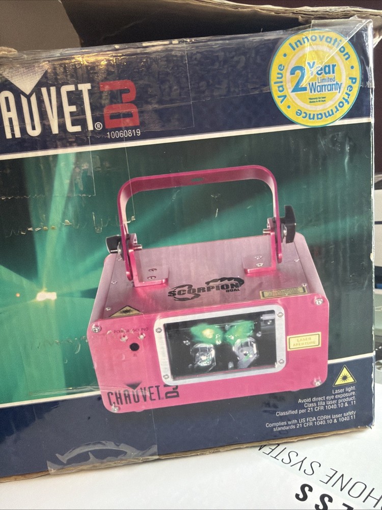 Chauvet Scorpion Green Only  Laser Light Effect – Tested & Working