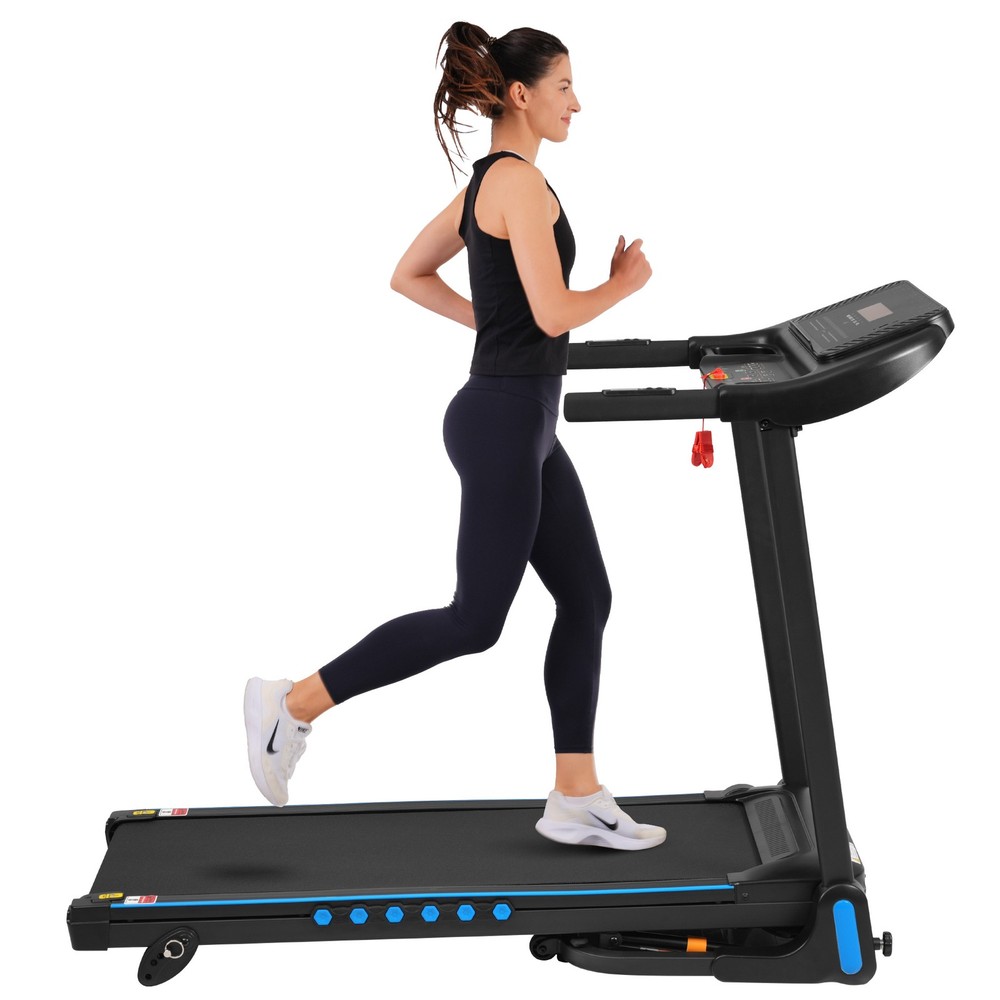 Foldable Incline Treadmill 3.0 HP 10MPH Quiet for Home Double Deck Technology