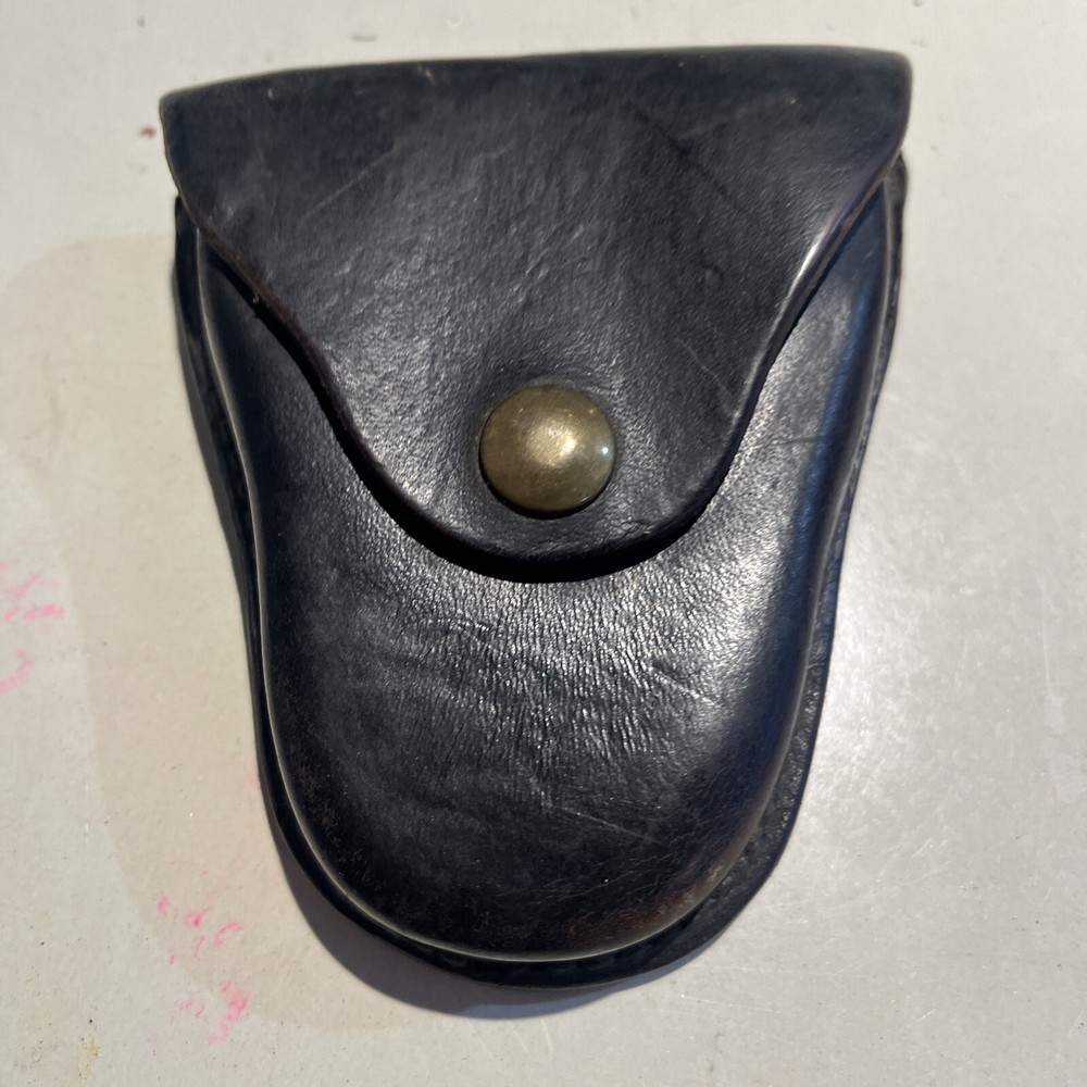 Hunter Leather Police Handcuff Case Black 33-8