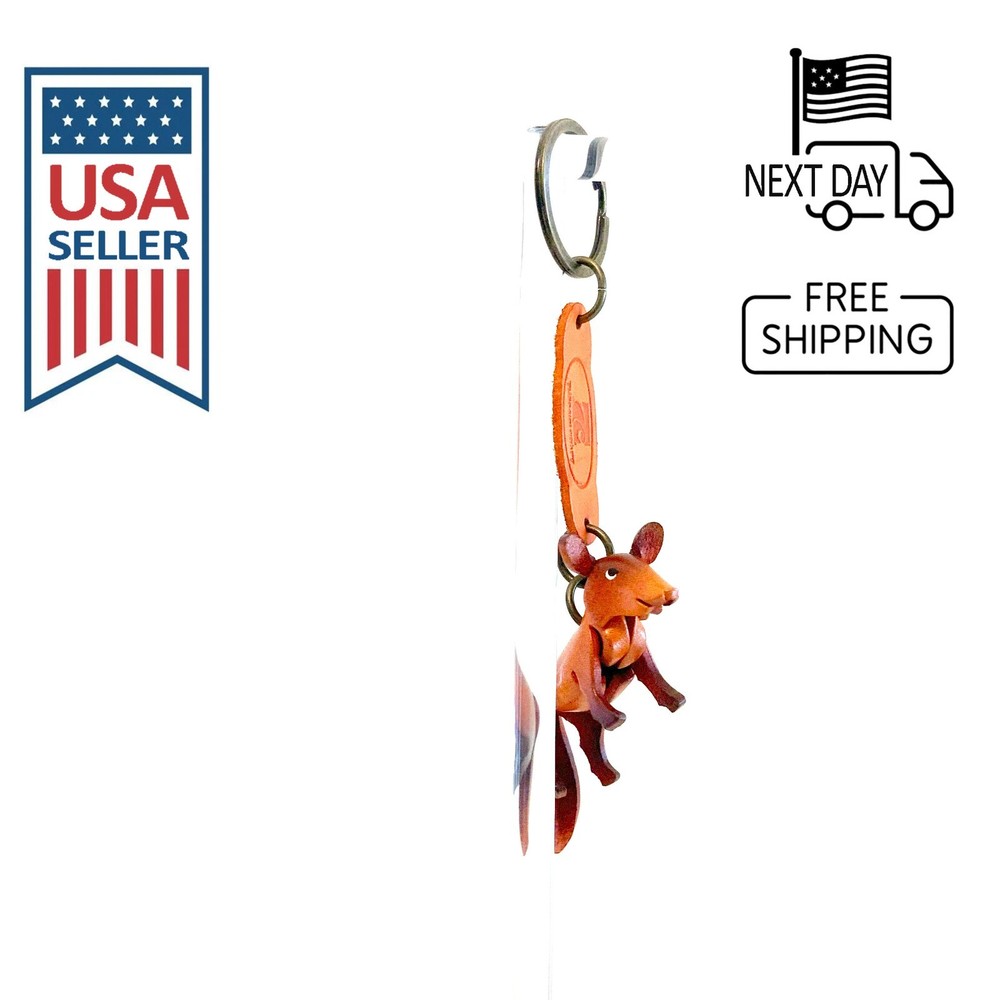 Fox Handmade Leather Keyring