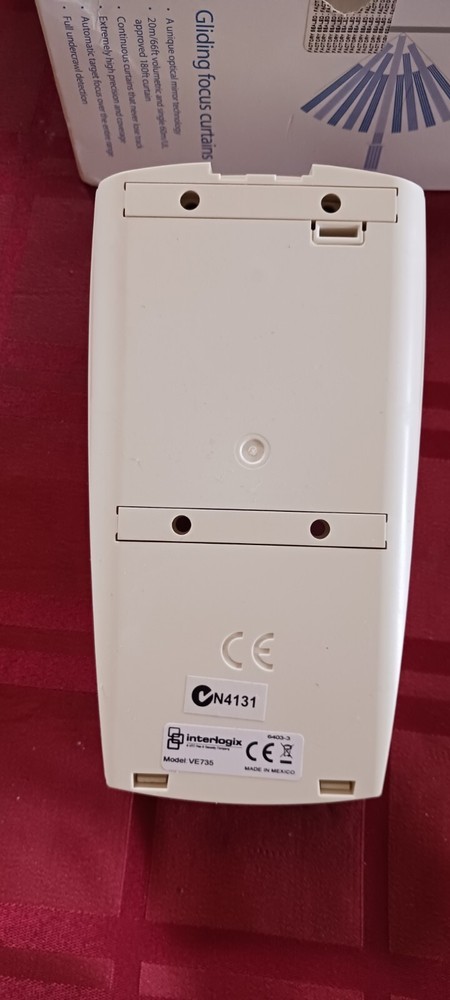 Aritech Interlogix VE700 Series VE735 Vector Motion Sensor