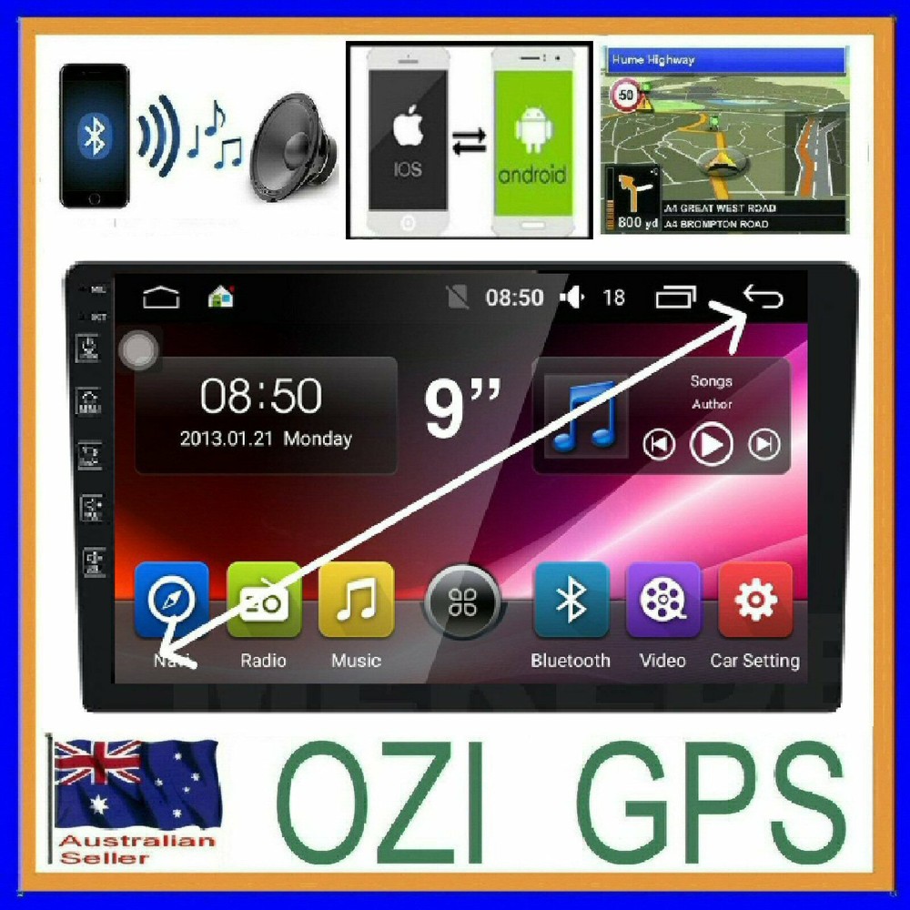 AUDI A4 2001-08 STEREO GPS BLUETOOTH APPLE CARPLAY ANDROID AUTO CAMERA HEAD UNIT