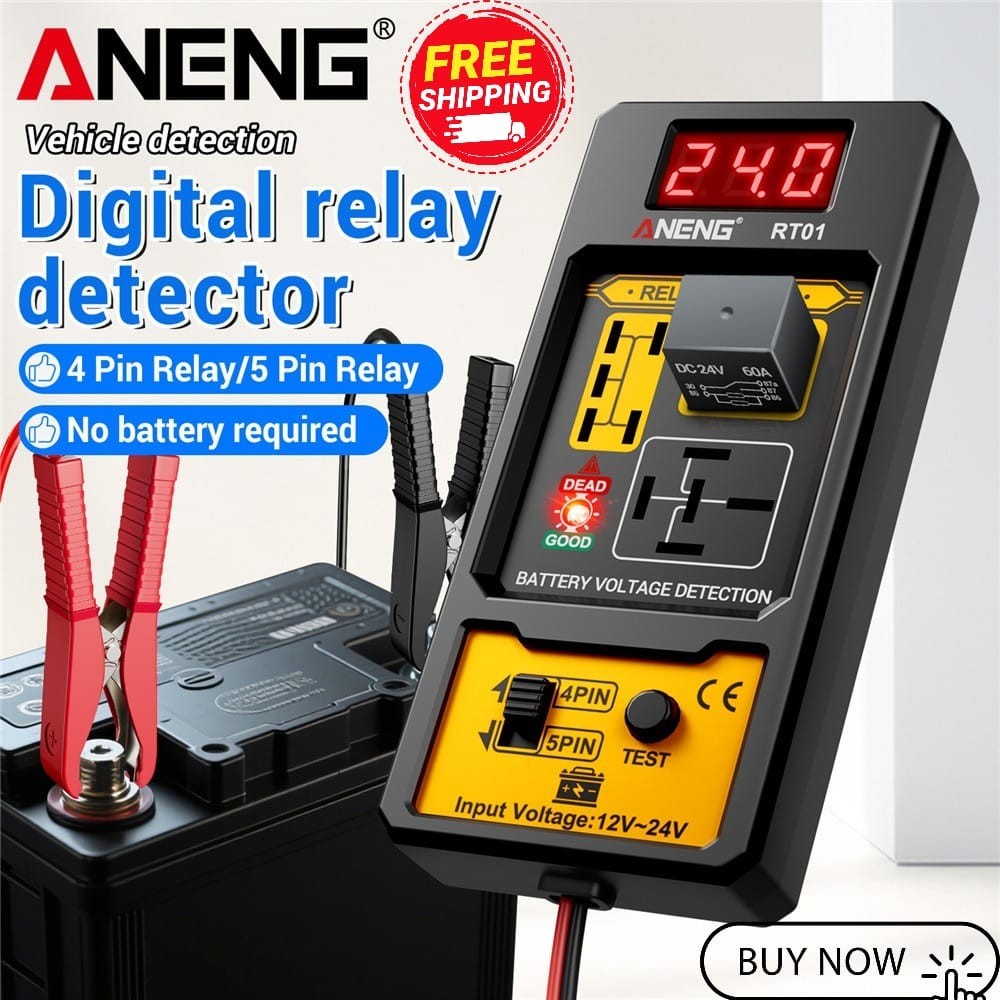 ANENG RT01 Universal Car Relay Tester 11-25V 4/5 Pin Voltage Tool