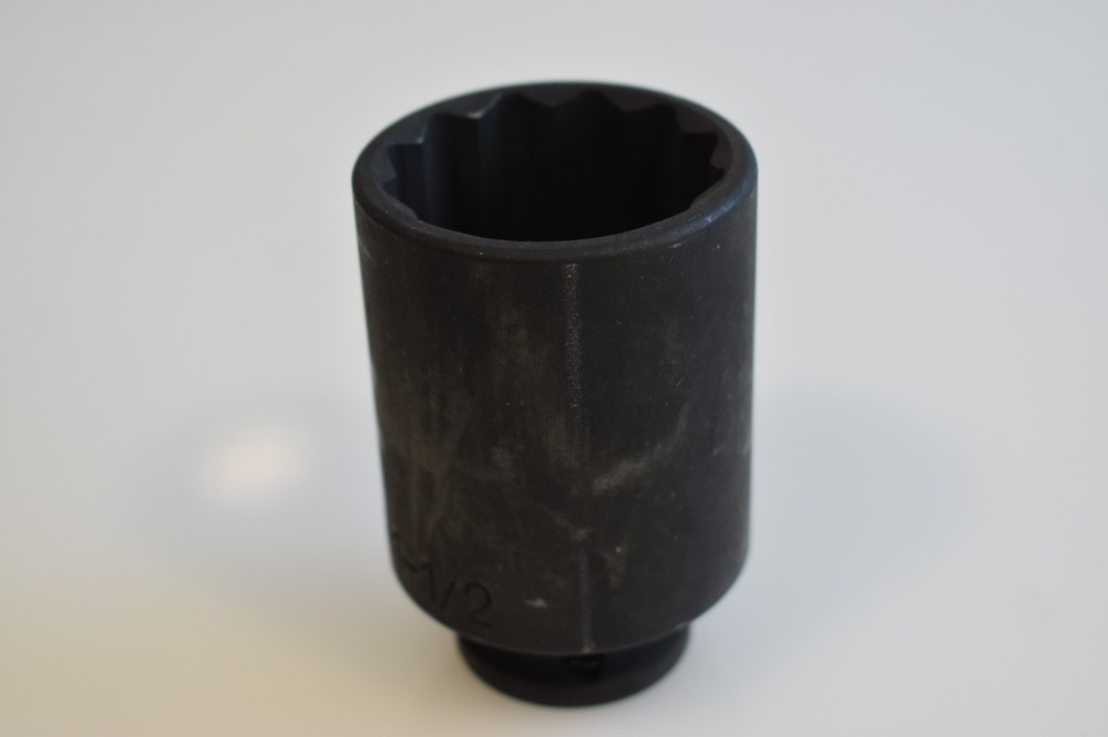 Mac Expert Tools E050078 1-1/2" SAE Deep Impact Socket 1/2" Drive 12 Point