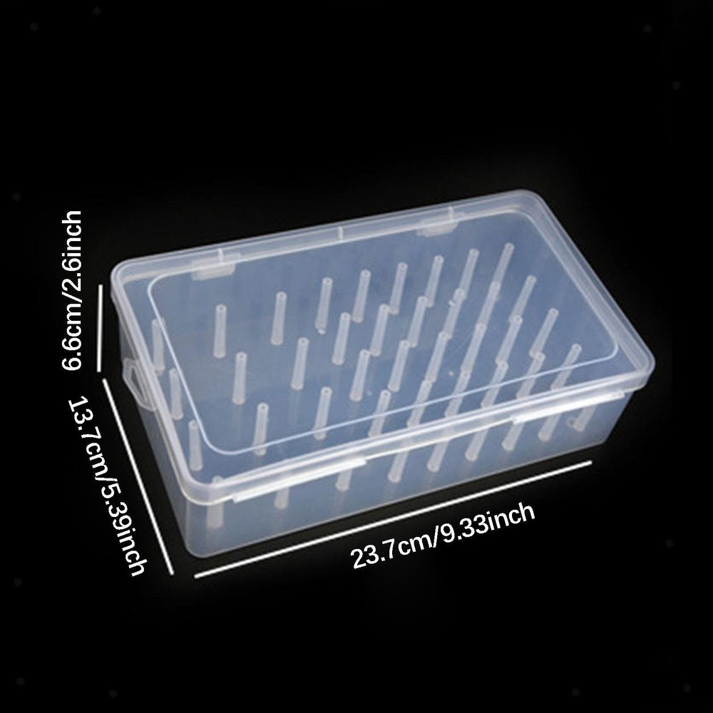 Sewing Thread Storage Box Container Sewing Craft Storage Case Transparent