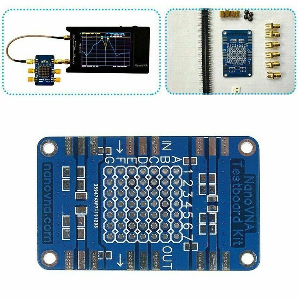 Customizable For NanoVNA Testboard Circuit Board for Vector Network Analyzers