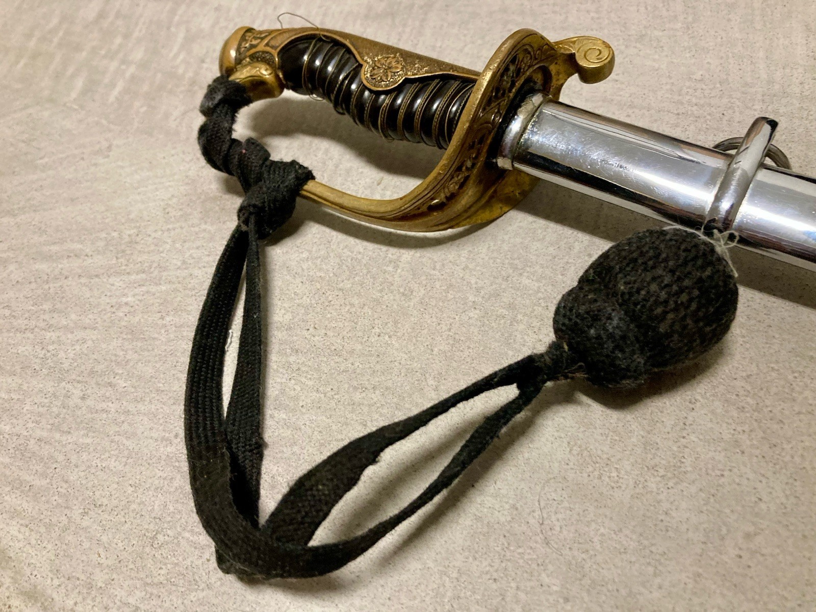 Original WW2 Japanese Army Parade Sword With Tassel Rope Scabbard WWII Military