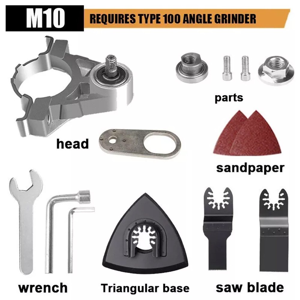 Angle Grinder Conversion Universal Heads Adapter for Polisher Oscillating Tool