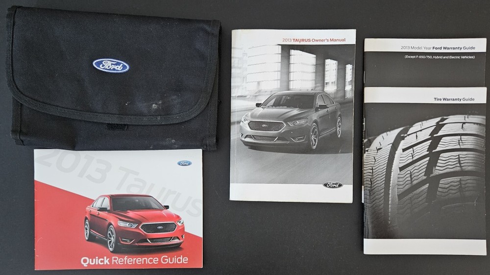 2013 Ford Taurus - Owners Manual, Quick Reference Guide, Case & More!