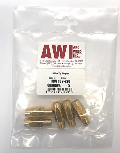 169-728 Miller Style M-25 Gas Diffuser/Tip Adapter - Arc Weld by Masterweld P...