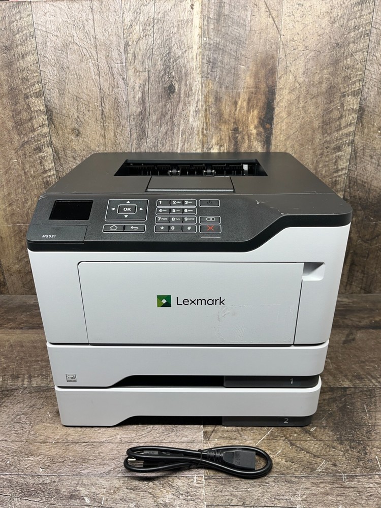 Lexmark MS521 Duplex Monochrome Laser Printer Toner 100%