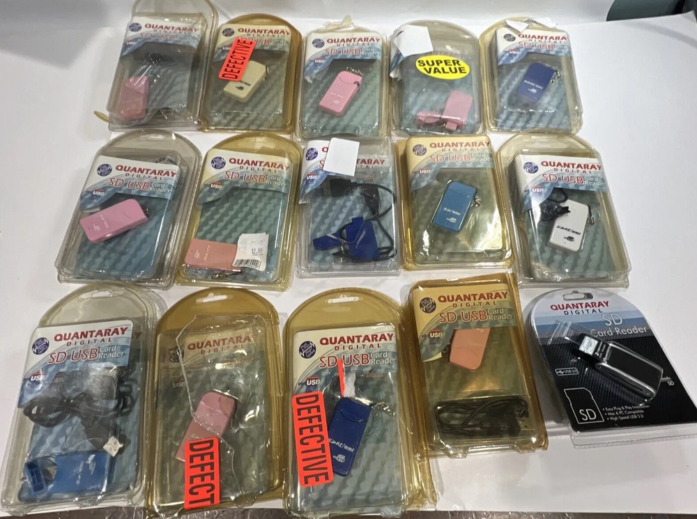 Camera Memory Card Readers Mixed Lot (ALL RETURNS/DEFECTIVE)