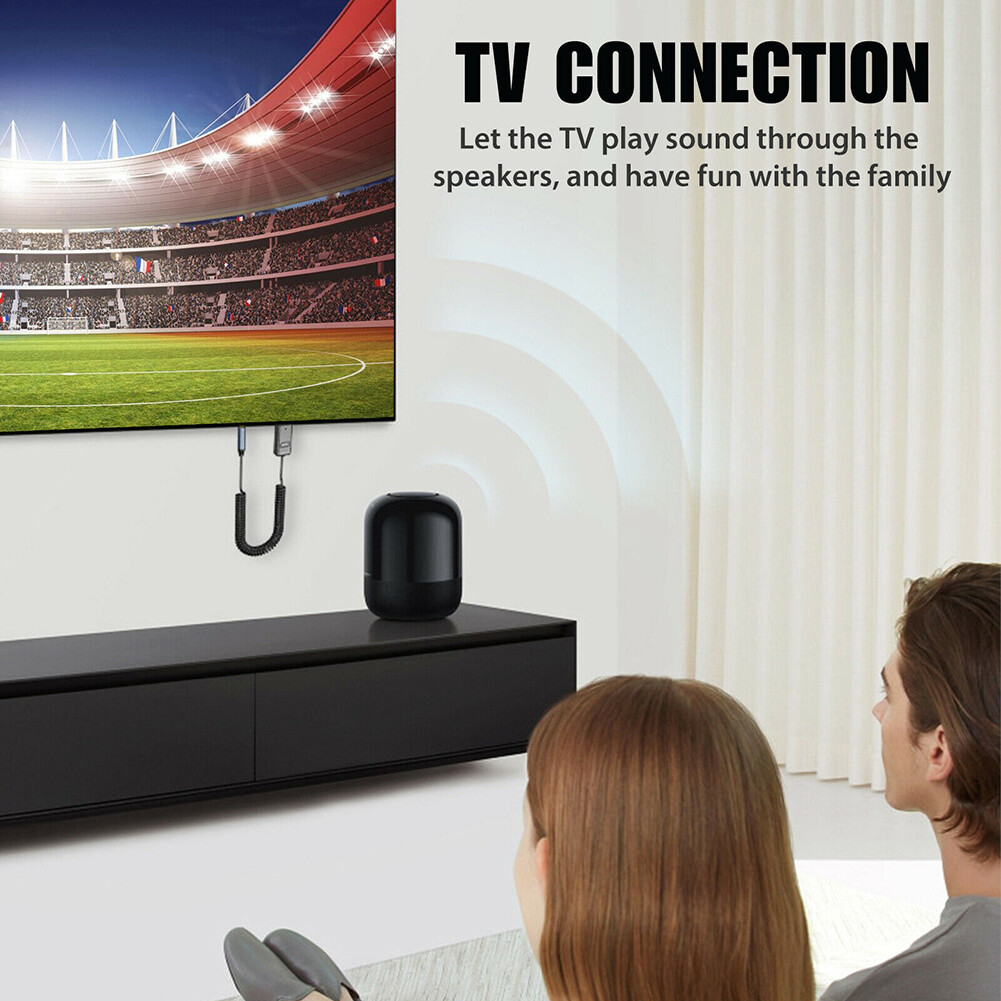 Wireless USB Bluetooth 5.0 Audio Transmitter Receiver Adapter For PC TV Car LOT