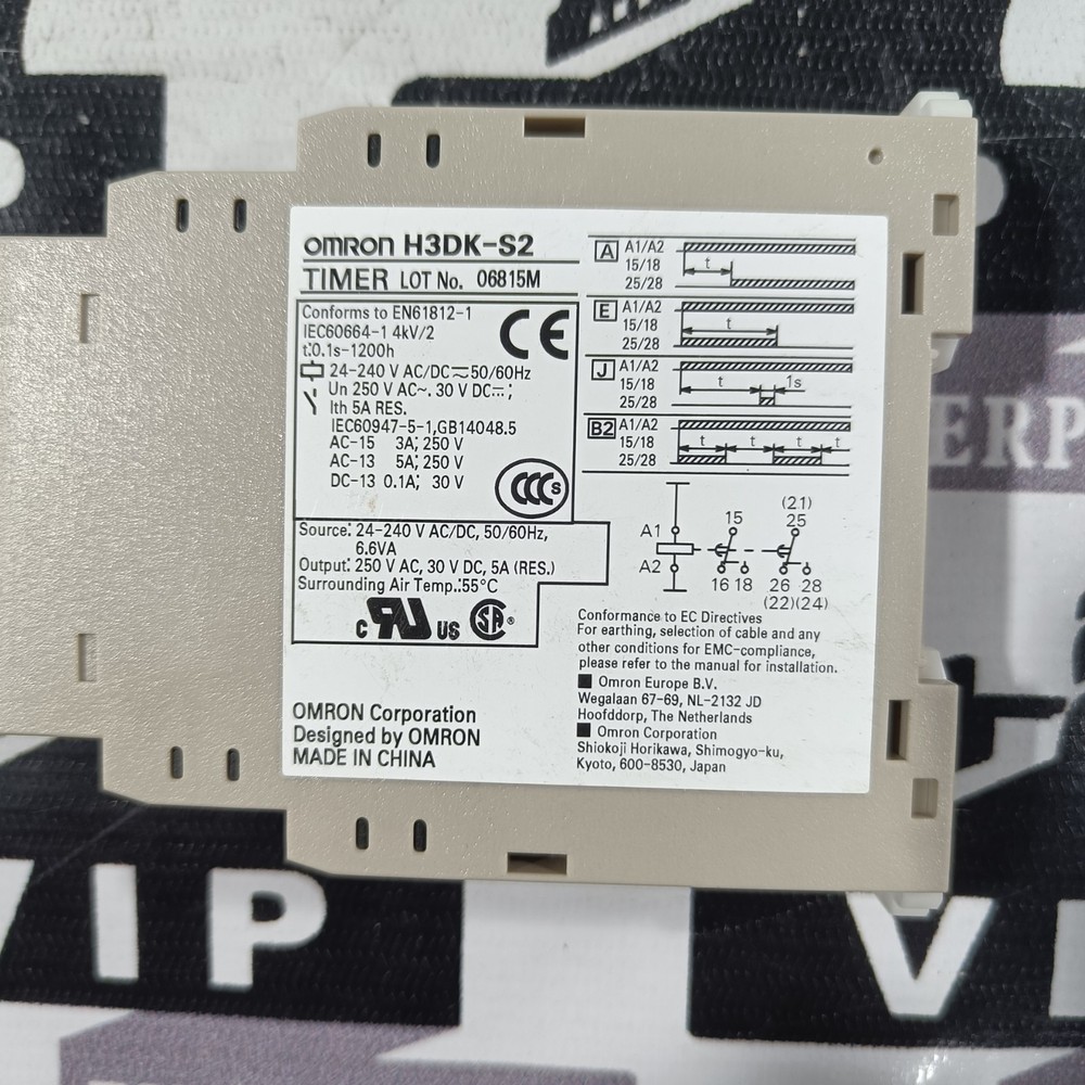 OMRON H3DK-S2 TIMER 24-240VAC/DC FREE FAST SHIPPING