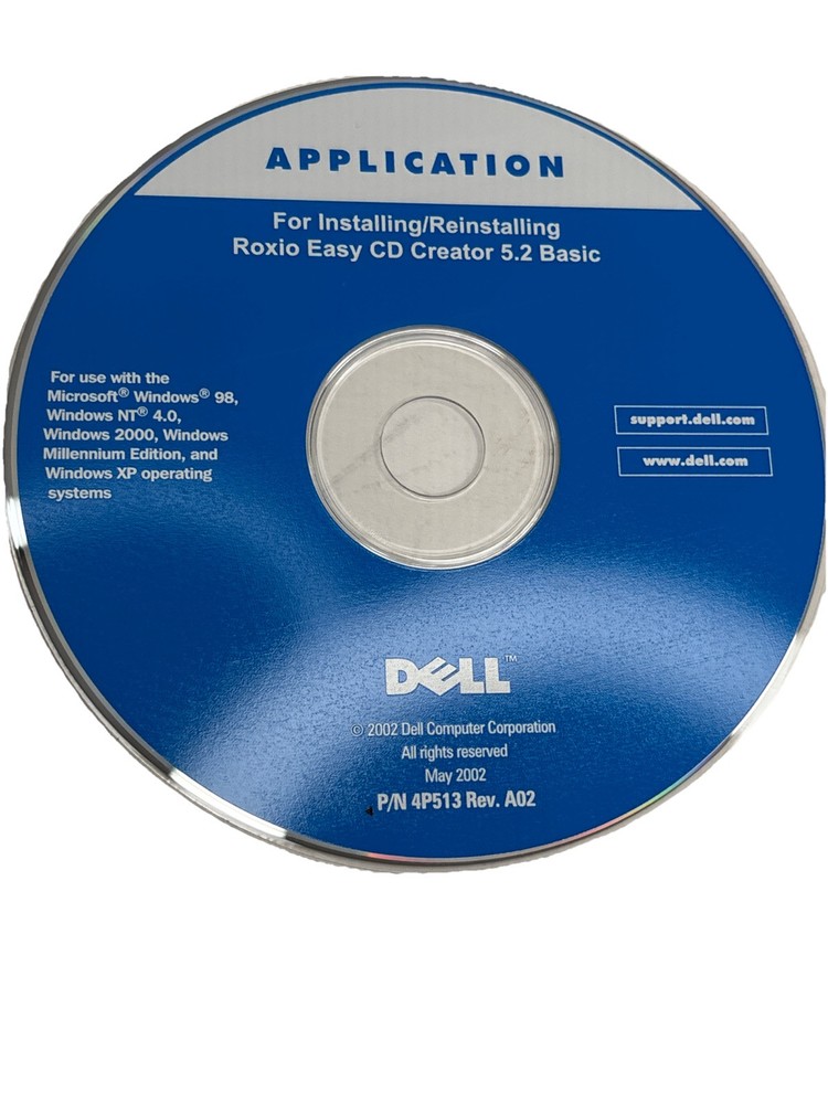 Dell Drivers & Applications CD Set For Windows XP Operating System