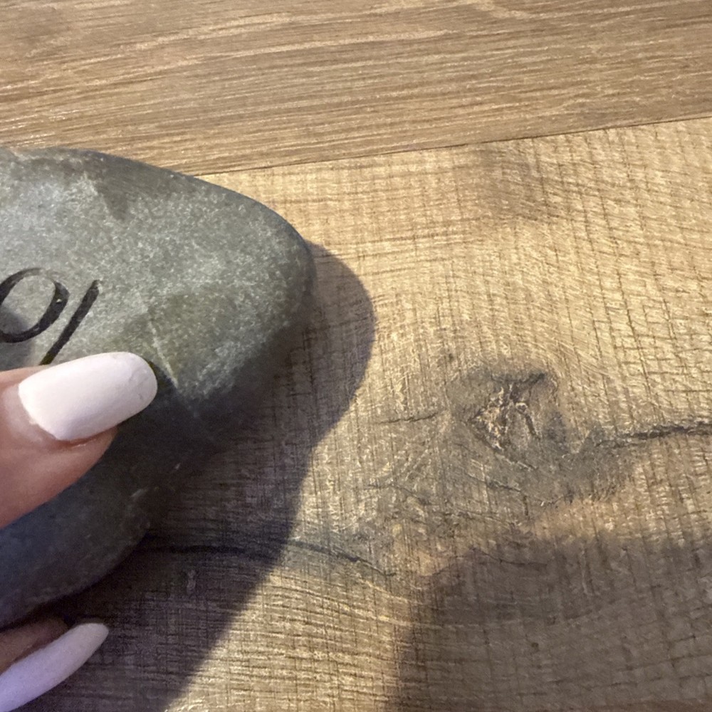 Inspirational Word Stone Rock 3” Love Deep Etch Rustic