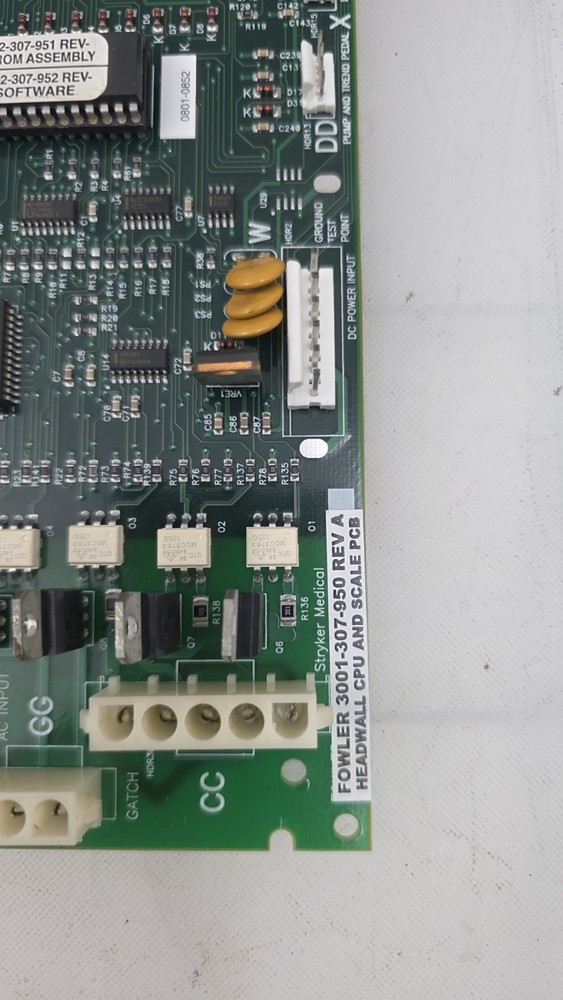 Stryker 3001-307-950 Secure 3000 Headwall CPU Flash and Scale PCB Board