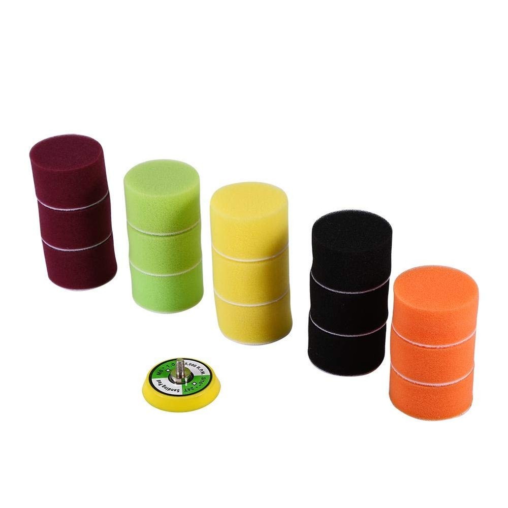 16pcs 2" Buffing Polishing Pad Buffing Pad Kit, Car Sponge Buff Pad Drill Ada...