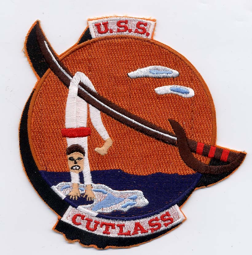 USS Cutlass SS 478 - Man BC Patch Cat No B496
