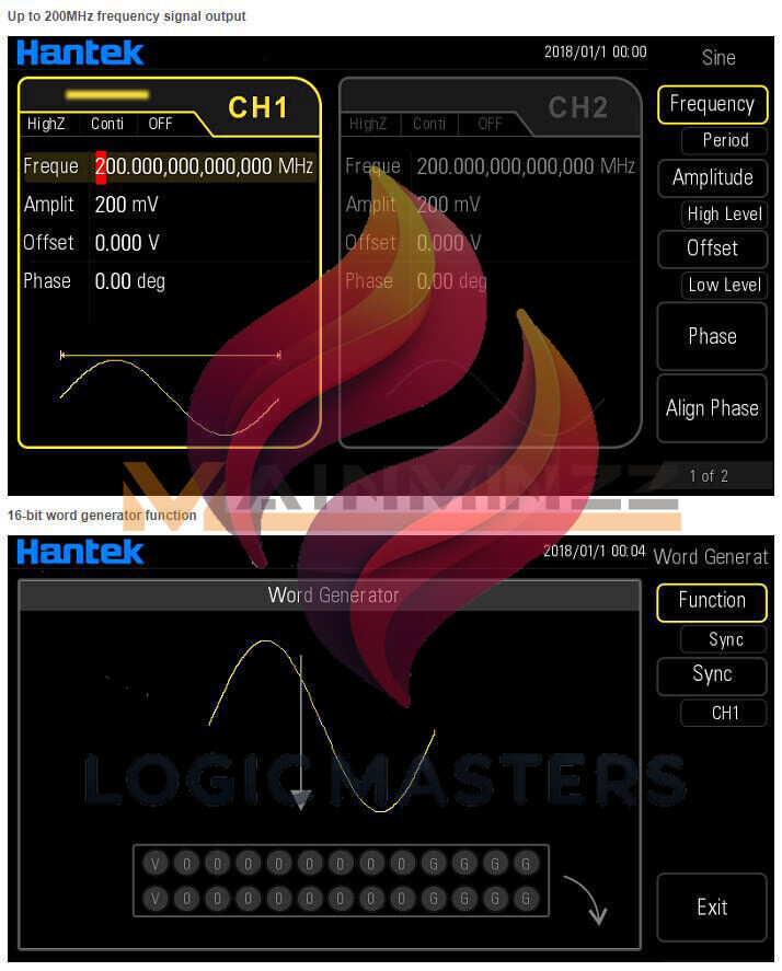 NEW 1PCS Hantek Arbitrary waveform Function generator HDG6202B