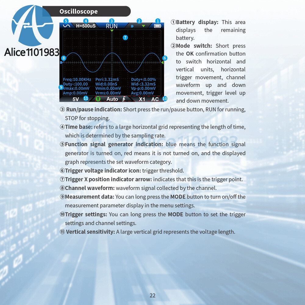 DSO-TC4 Oscilloscope 10MHz 48Ms/s Transistor Tester Electronics Component Tester