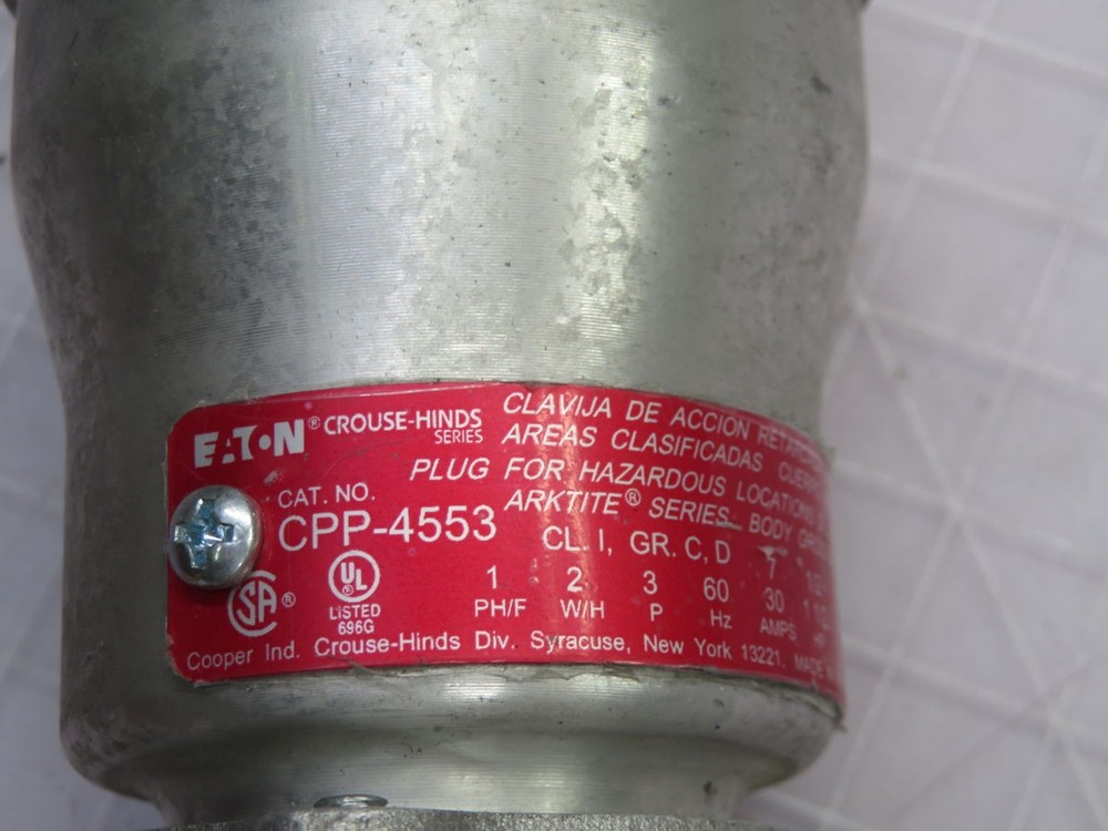 CROUSE-HINDS CPP-4553 HAZADEROUS LOCATION PLUG T263834