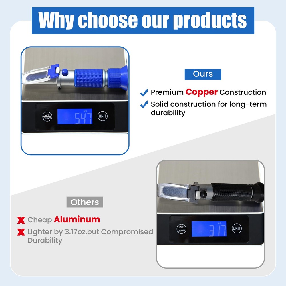 AMTAST DEF Refractometer 0-40% Refractometer, Def Adblue