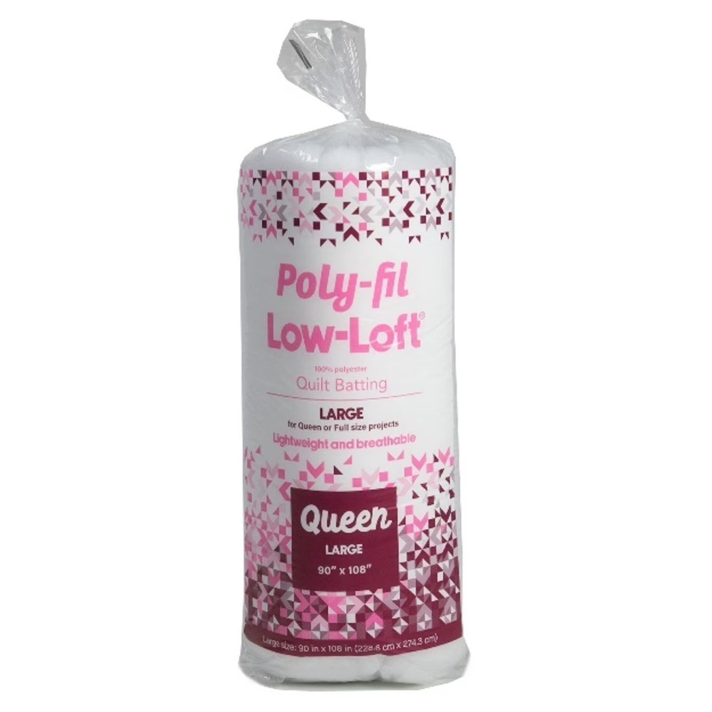 Low Loft Polyester Quilt Batting for Quilting Queen Size and Small Projects
