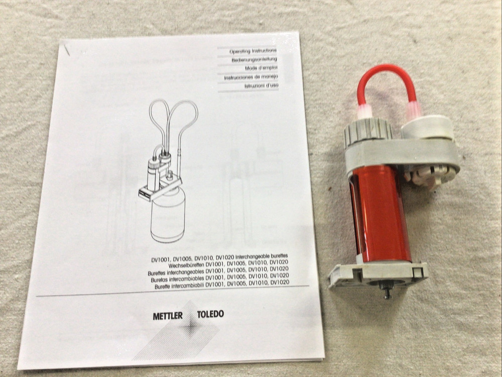 Mettler Toledo Interchangeable Burette 5ml DV1005 w/ Operating Instructions
