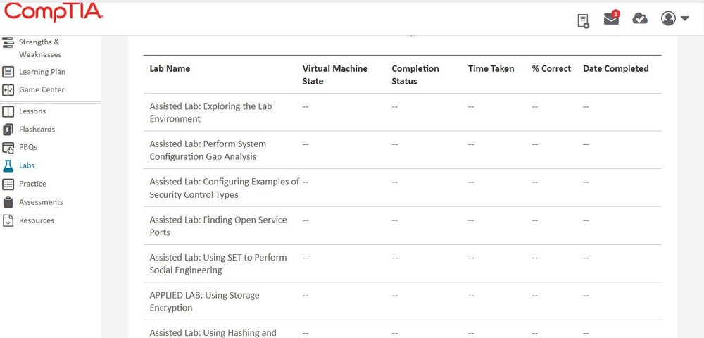 CompTIA CertMaster Learn + Labs Security+ (SY0-701) - 3 Month (No Access Code)