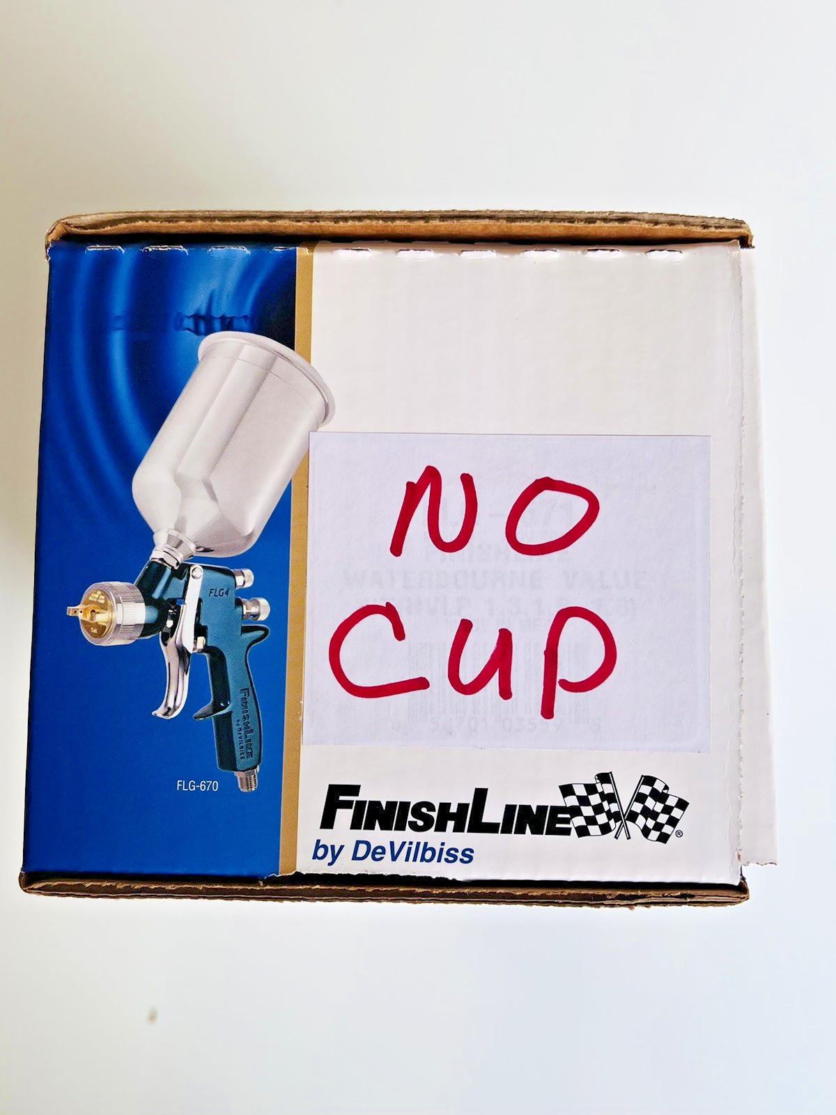 DeVilbiss FinishLine FLG-4 HVLP Gravity Spray Gun with 3 Fluid Tips & AiR Gauge