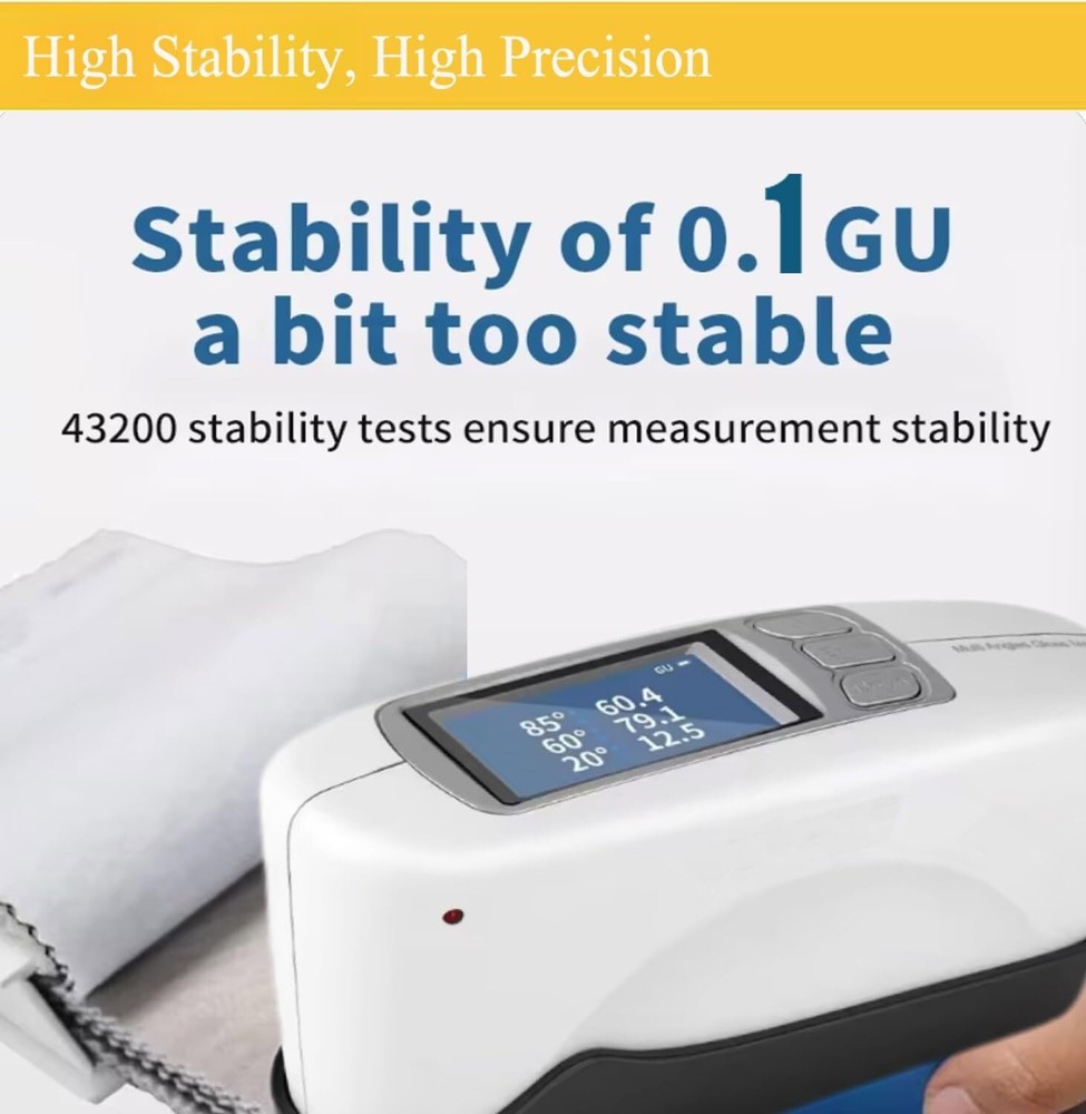 Small Aperture Gloss Meter with 60° 0~200GU for Plastic Electronics Hardware