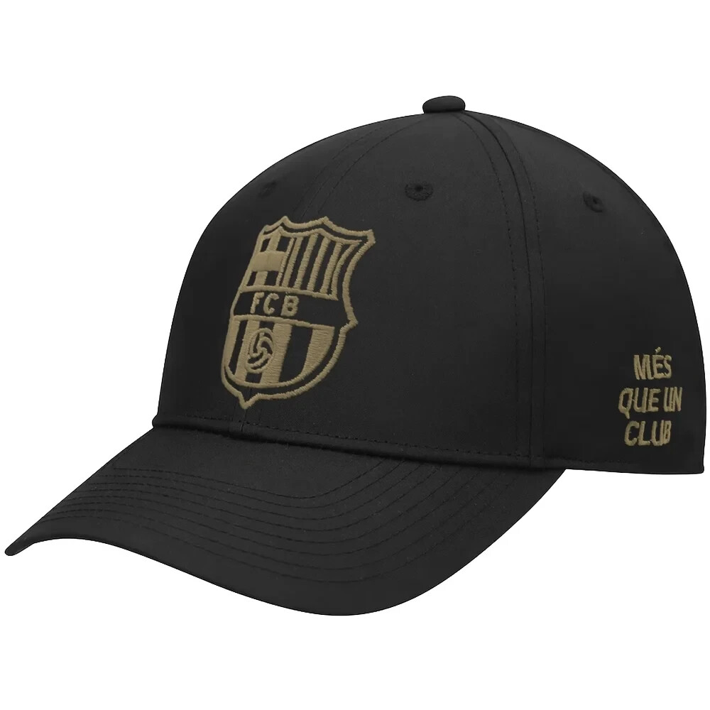 FC Barcelona Black/Gold Cap, Adjustable, Licensed
