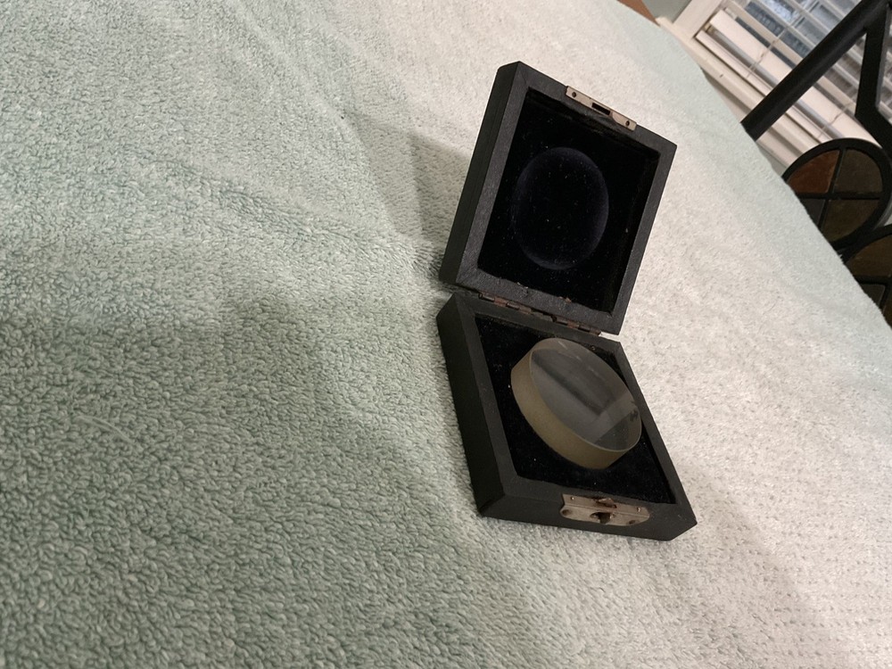 Acme Single Surface Optical Flat 2" dia. x 5/8" w/ nice old case