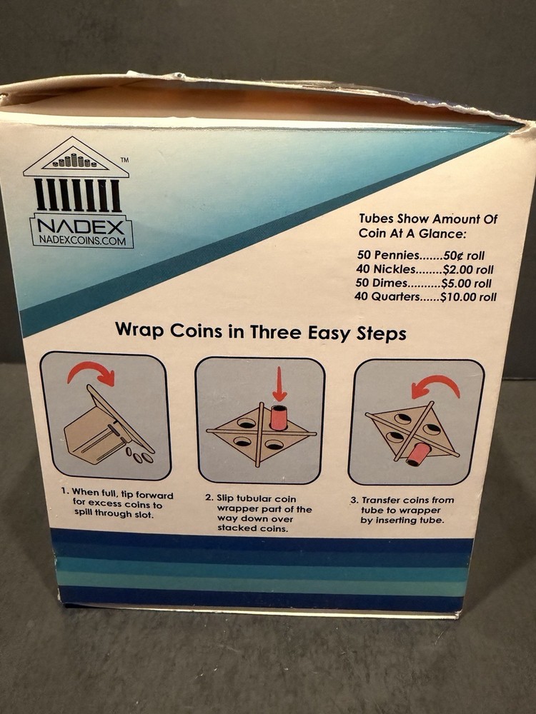 Nadex Small Coin Sorting Tube Beige