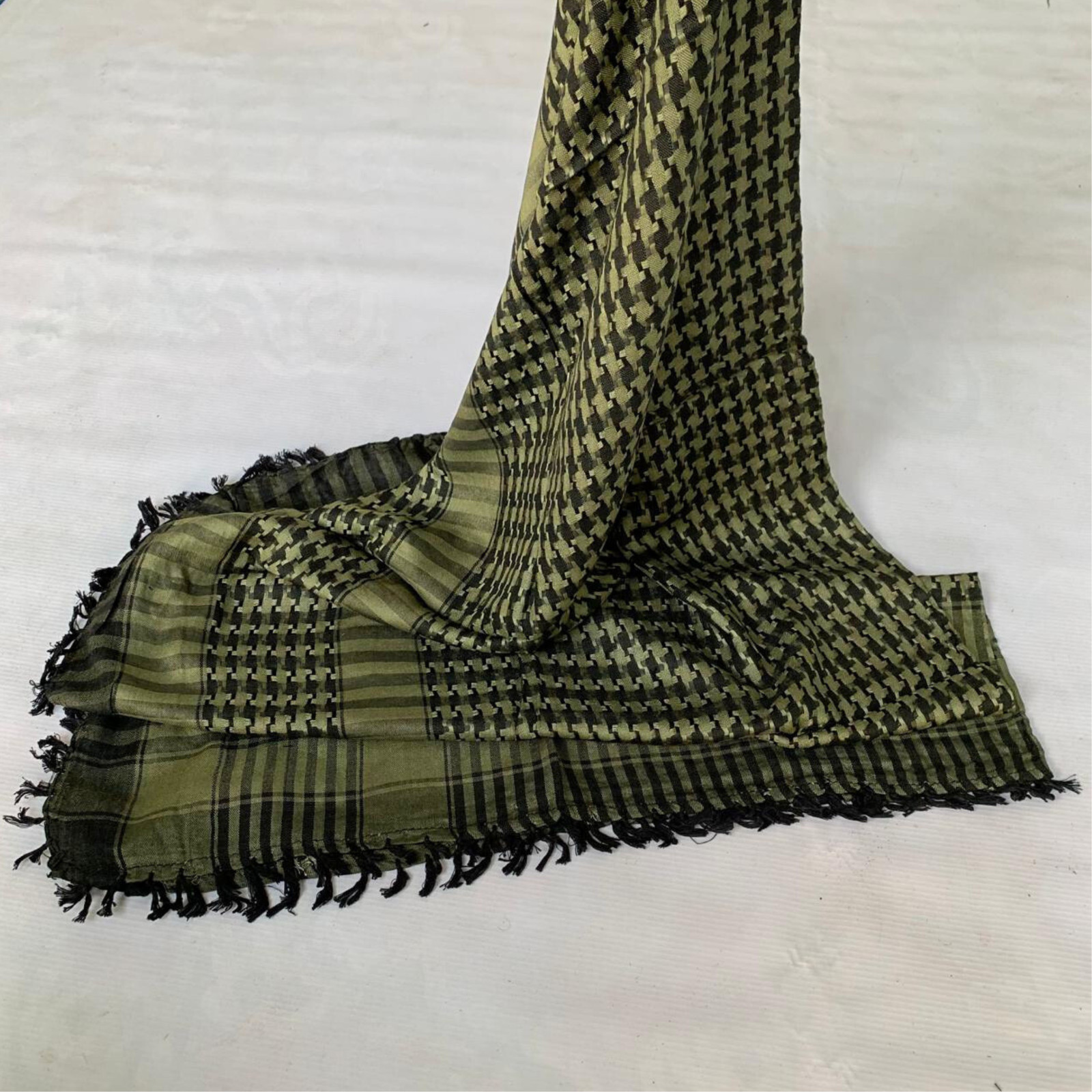 Military Shemagh Tactical Desert Scarf – Soft Woven Cotton Keffiyeh Head Wrap